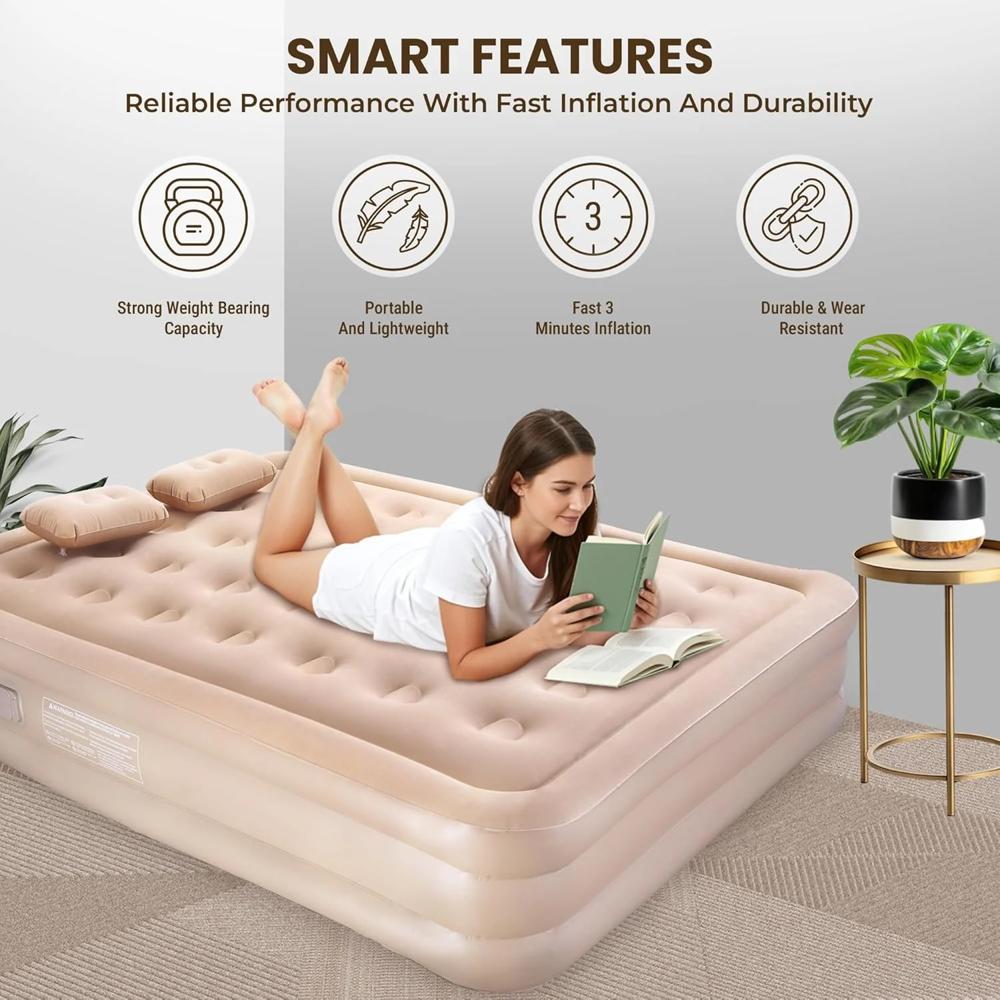Air Mattress Queen With Built In Electric Pump