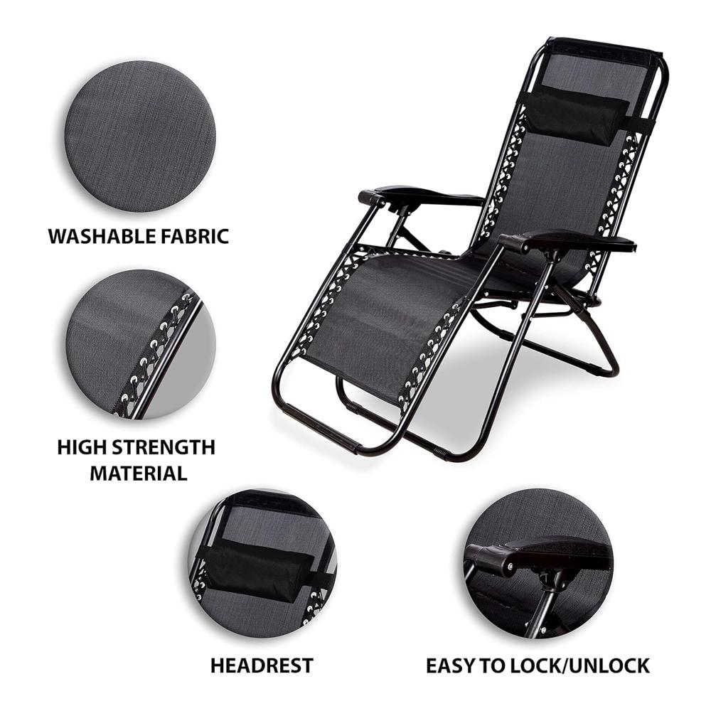 Folding Camping Zero Gravity Recliner Chair