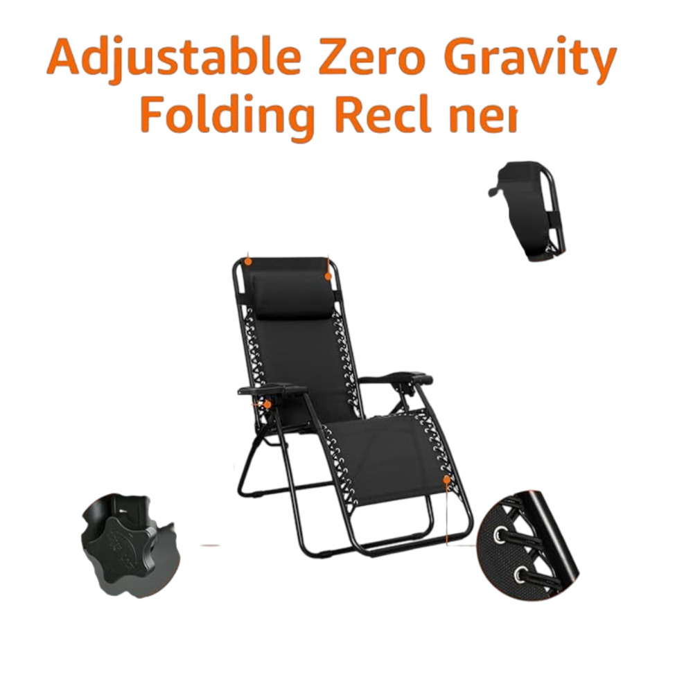 Folding Camping Zero Gravity Recliner Chair