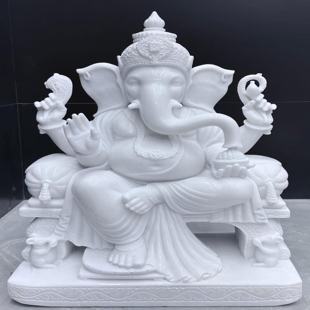 Marble ganesha statue