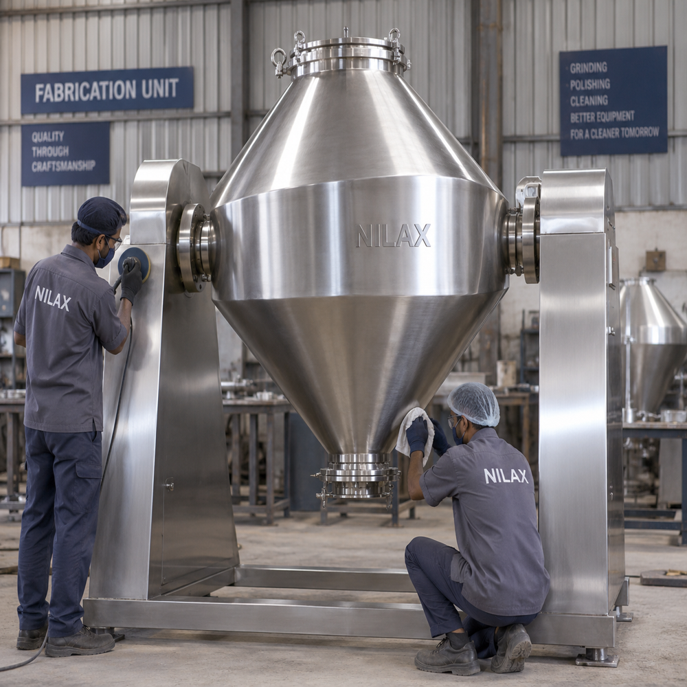 Double Cone Blender - Capacity: 500 Ltr