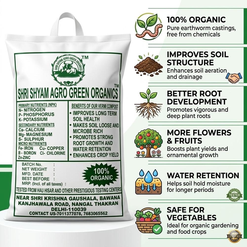 VERMICOMPOST ORGANIC FERTILIZER