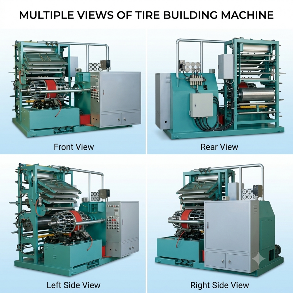 Tyre Building Machine - Capacity: 1a 2 Pcs/hr