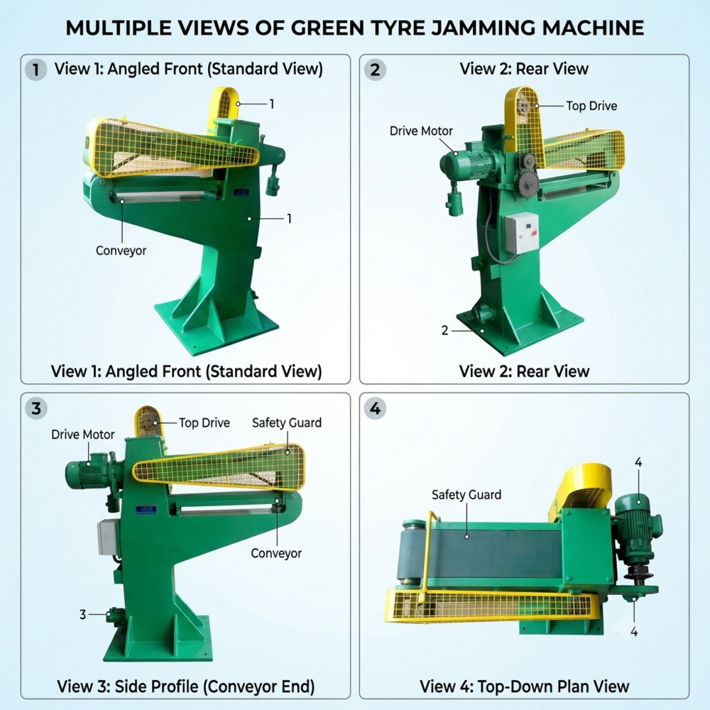 Green Tyre Jamming Machine - Features: High Quality