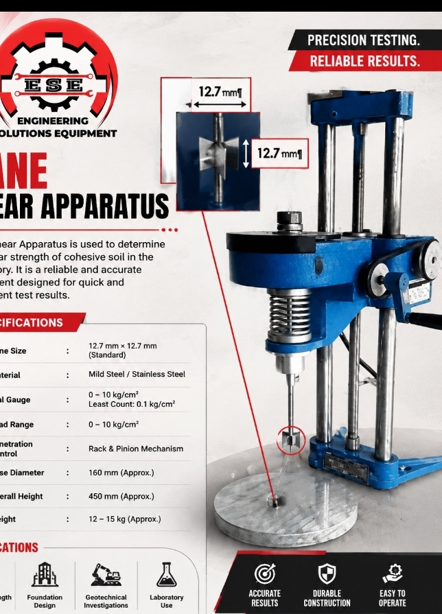 Laboratory Vane Shear Apparatus