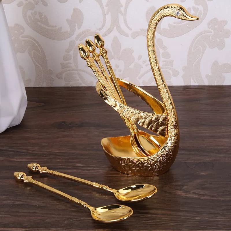 Swan Shape Fruit Spoon Set
