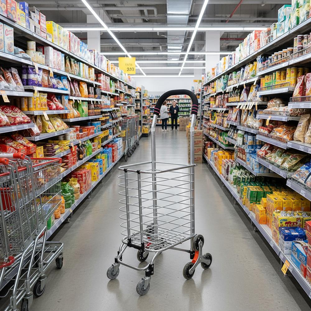 Aluminum Foldable Shopping Cart Trolley