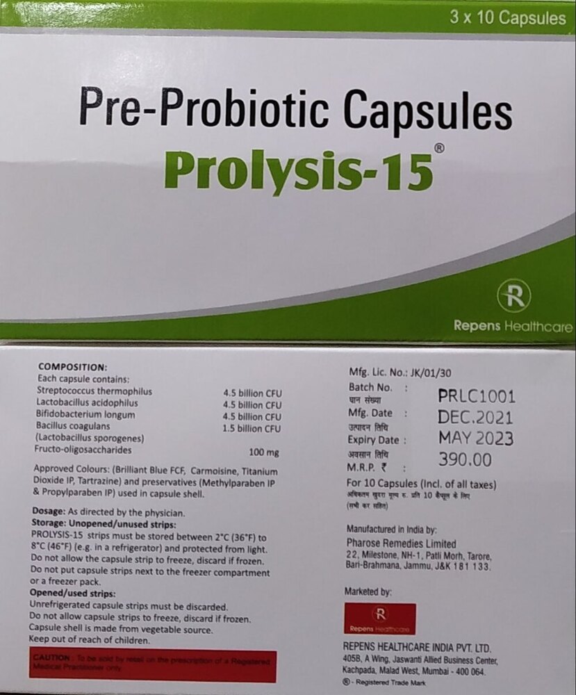 Prolysis 15 Capsules