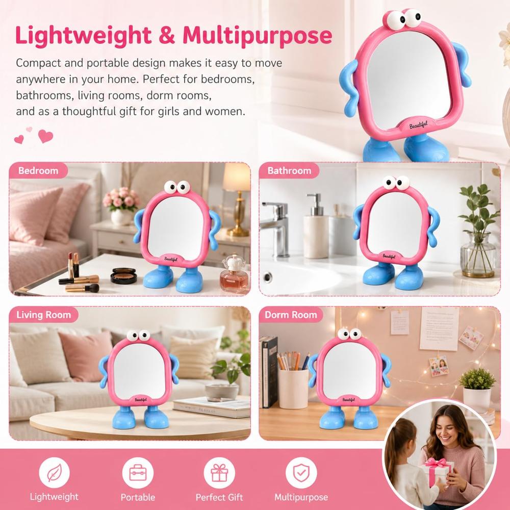 Cartoon Character Tabletop Vanity Mirror