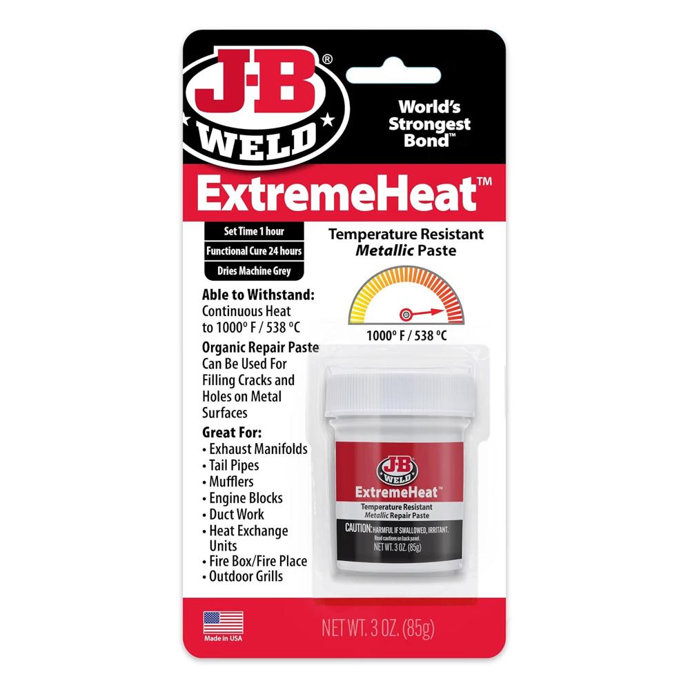 JB Weld ExtremeHeat Metallic Repair Paste High Temperature Resistant Metal Repair Paste 