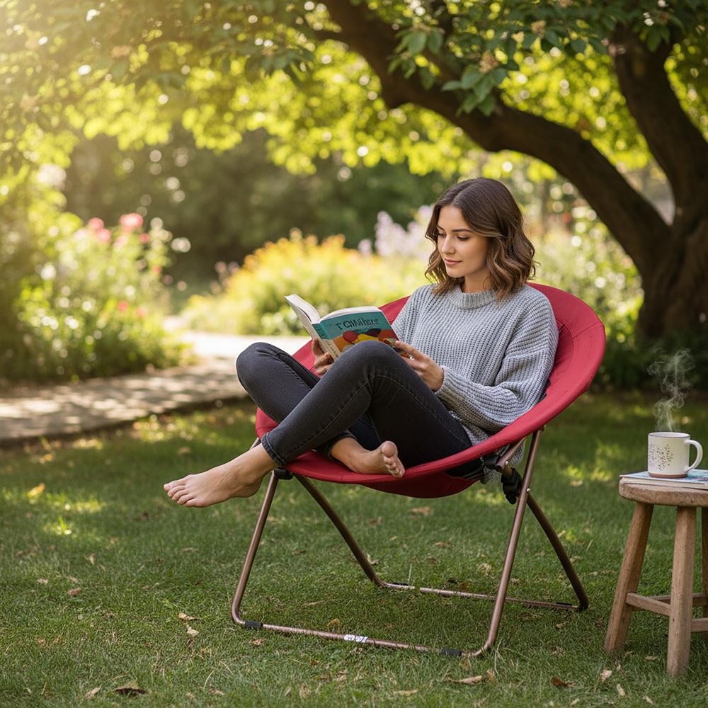 Camping Bungee Web Chair For Garden & Outdoor Use