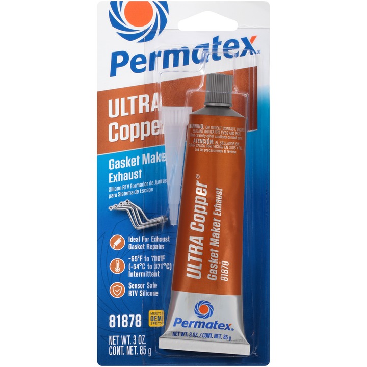 Permatex Ultra Copper Maximum Temperature RTV Silicone Gasket Maker 81878 85gm