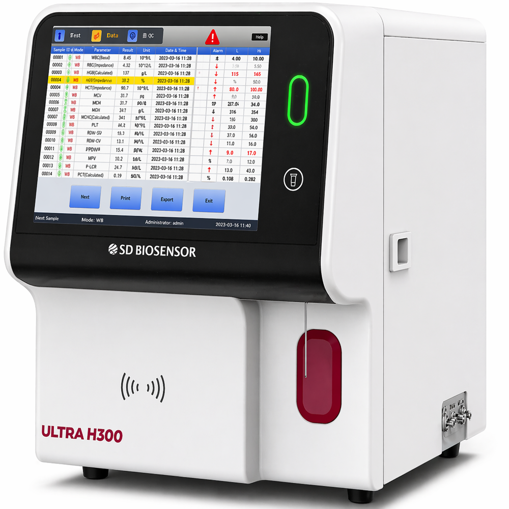 Ultra H - 300 3 Part Hematology Analyzer