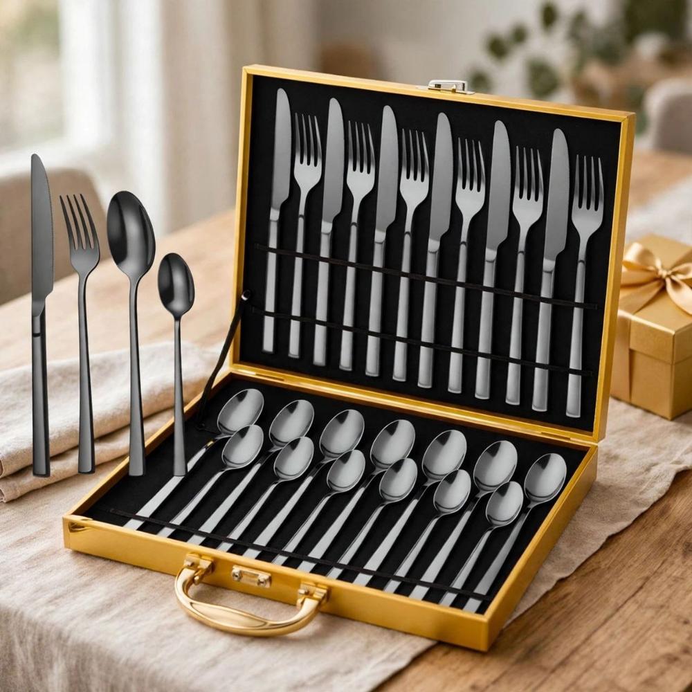 Stainless Steel Cutlery Set In Case