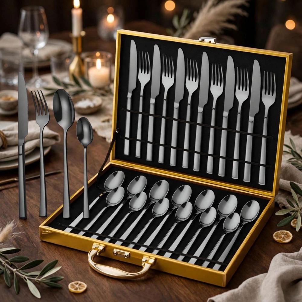 Stainless Steel Cutlery Set In Case