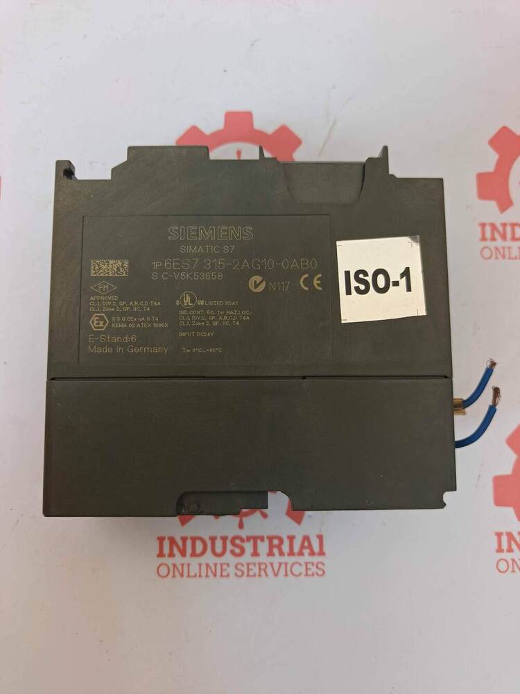 SIEMENS 6ES7315-2AG10-0AB0 SIMATIC S7-300 CPU 315-2 DP central processing unit