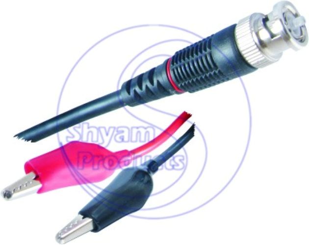 Bnc Plug Crocodile Clip (Medium With Sleev 1.5 Yard Cord) - Application: Testing