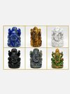 Natural 6 Different Stone Handcrafted Ganesha idol Set*