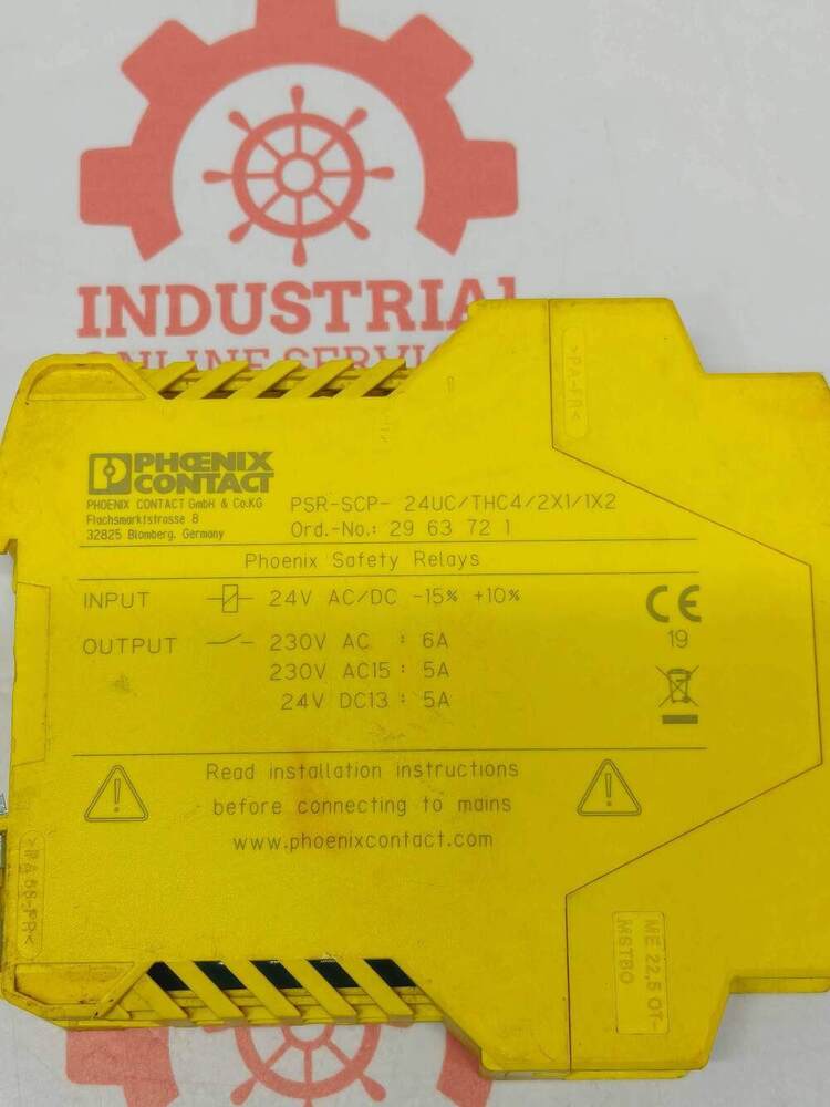 PHOENIX CONTACT  PSR-SCP- 24UC/THC4/2X1/1X2 High-Performance Safety Relay