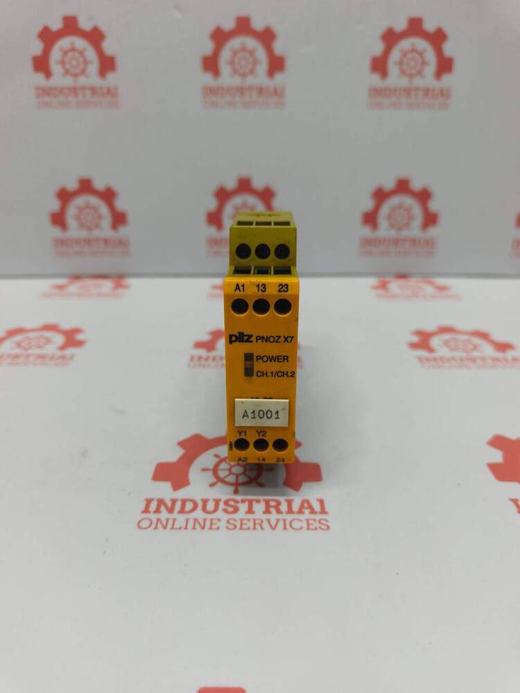 PILZ  PNOZ-X7-24VAC/DC-2N/O  Safety Relay For Monitoring Emergency Stop (E-Stop)