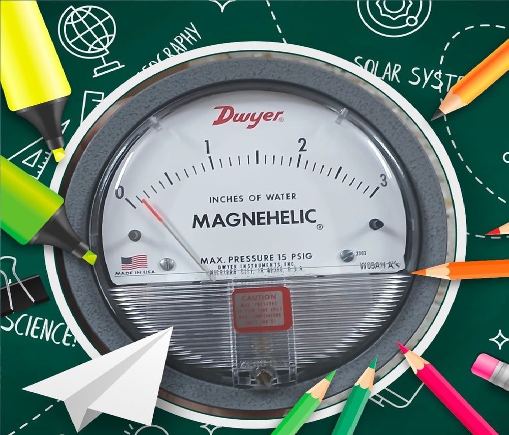 Magnehelic Differential Pressure Gauge Range 0-3 Inch Of Water