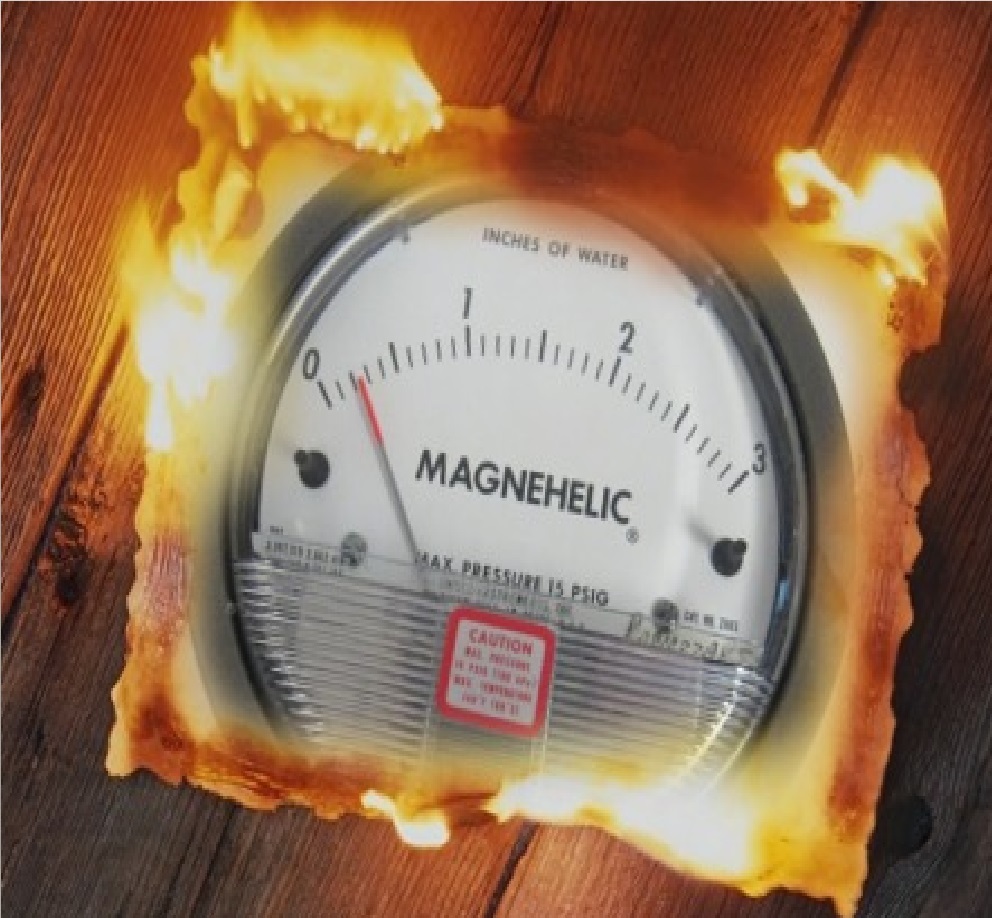 Magnehelic Differential Pressure Gauge Range 0-3 Inch Of Water