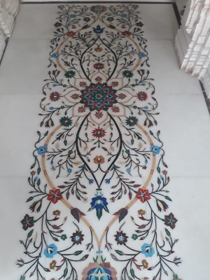 White Marble With Inliya Work - Feature: Any