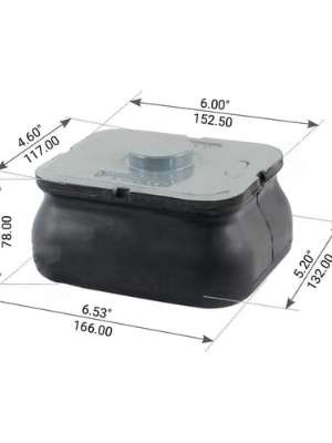 Upper rear suspension insulator / load pad