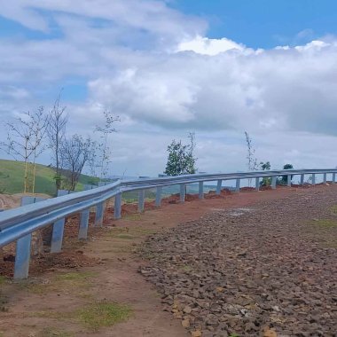 W Beam Crash Barrier