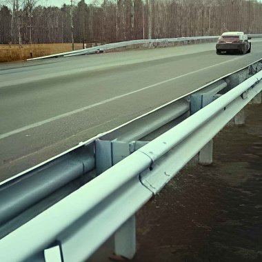 Double Sided W Beam Crash Barrier