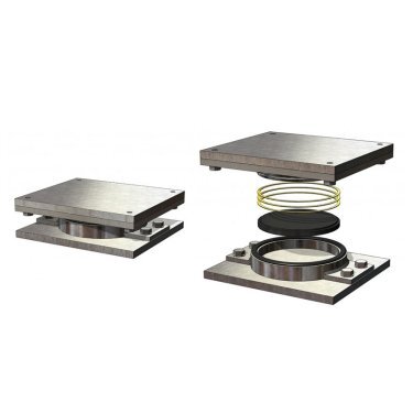 Structural Steel Pot Bearing with PTFE Stainless Steel Sliding Surface
