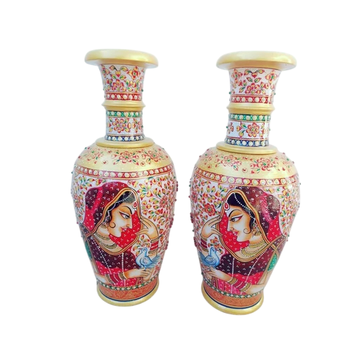 Marble Flower Pot - Color: White