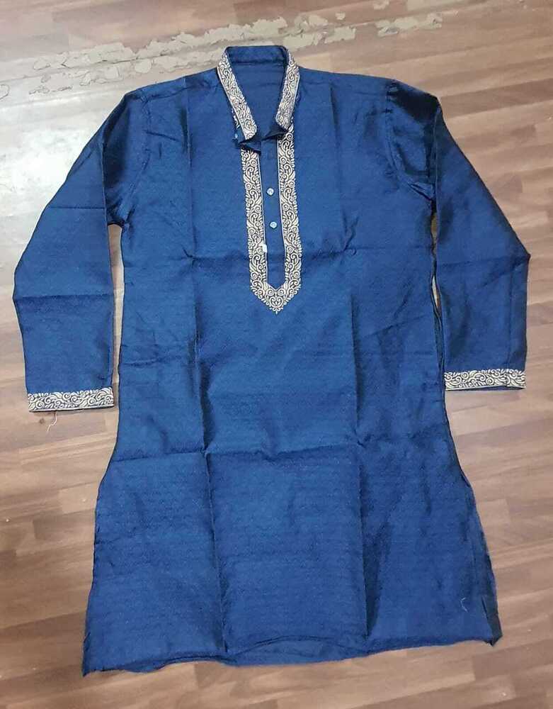 Brocade Locket Embroidery Full Sleeves Kurta