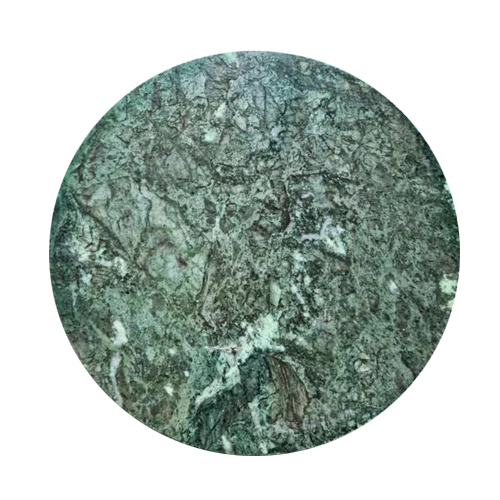 Green Marble Chakla - Diameter: 9 Inch