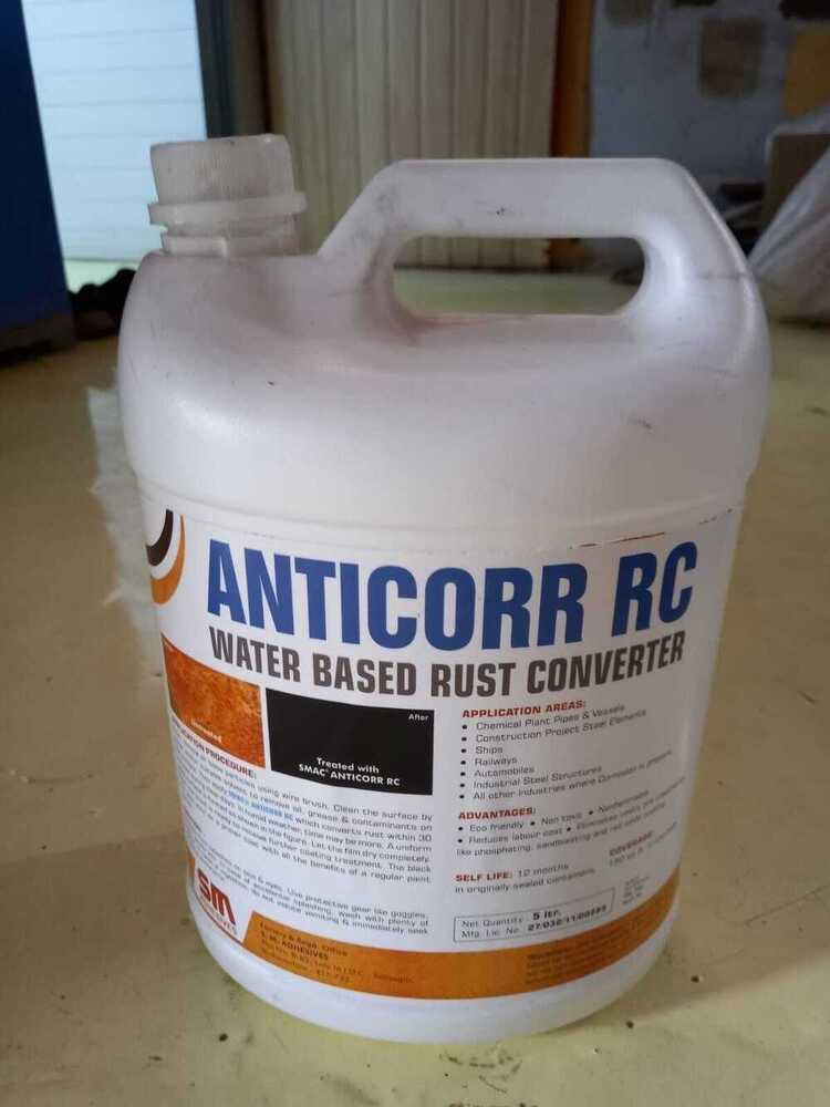 Rust Converter - Polymer Based, Coverage 150 Sq Ft, Brownish Black Film | Rust To Stable Complex, Eco-friendly Primer For Steel Protection