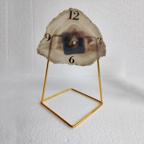 Agate Table Clock - Grade: Premium