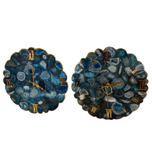 Agate Wall Clock - Grade: Premium