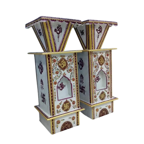 Marble Painted Tulsi Pot