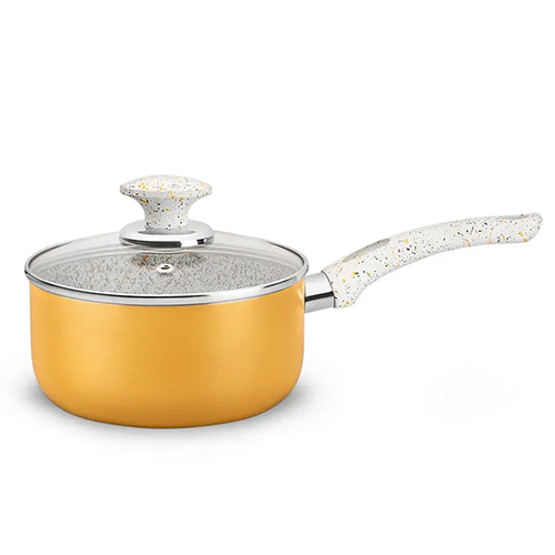 Aluminum Non-Stick Granito Sauce Pan 2.00 MM Spiral Bottom, Soft Touch Handle (Class)