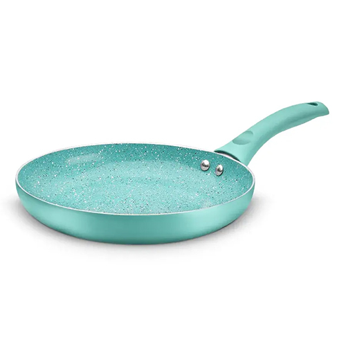 Aluminum Ceramica Wok Pan 2.50 MM Induction Coloured & Soft Touch Handle (Alpha)