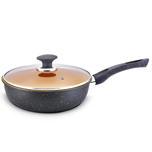 Carbon Steel Ceramica Fry Pan 1.00 MM, Induction Friendly, Soft Touch Handle (Prestige)