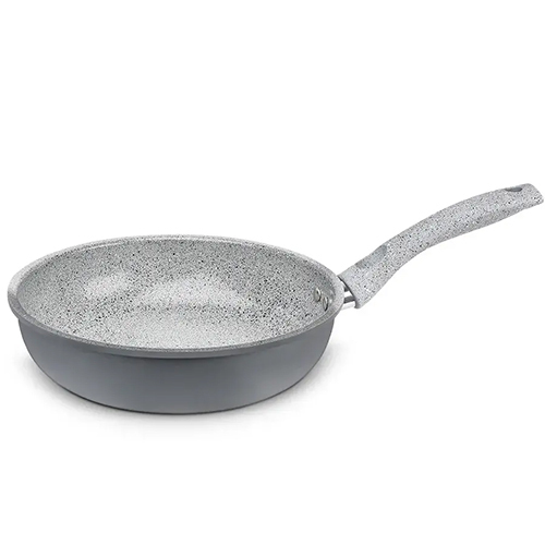 Aluminum Ceramic Beaded Forged Fry Pan 2.60 MM, Induction Bottom, Soft Touch Handle (Alpha)