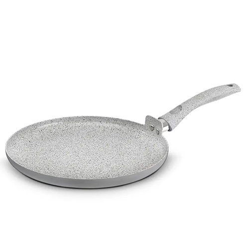 Aluminum Ceramic Beaded Forged Crepe-Pizza Pan 2.60 MM, Induction Bottom, Soft Touch Handle (Alpha)