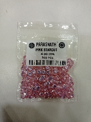 4.00Mm pink Star cut Cubic zirconia