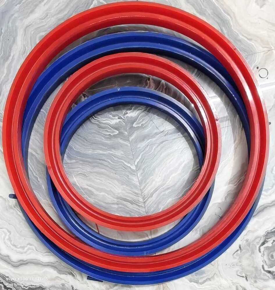 Piston Seal - Rigid Orange Rubber, Standard Round Shape | Ideal For Industrial Applications