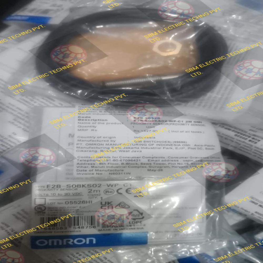 OMRON PROXIMITY SENSOR 10 TO 30VDC, E2B-S08KS02-WP-C1