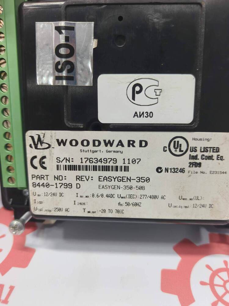 WOODWARD 8440-1799 Part Number For The EasYgen-350 Genset Controller