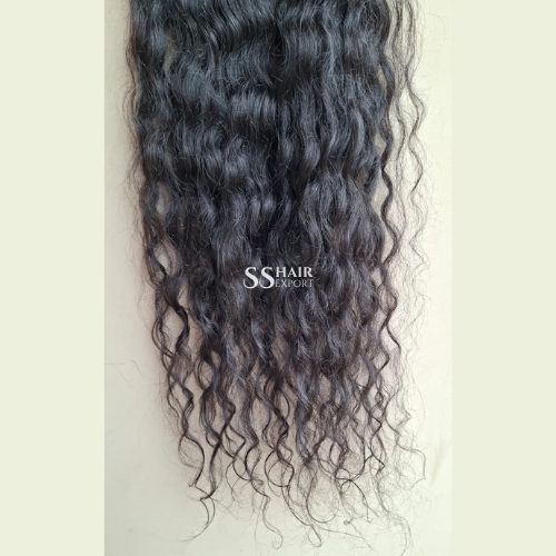 Indian Curly Clip In Hair Extensions Single Donor Human Hair Vendor