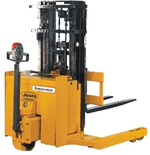 Electric Pedestrian Operated Straddle Stacker