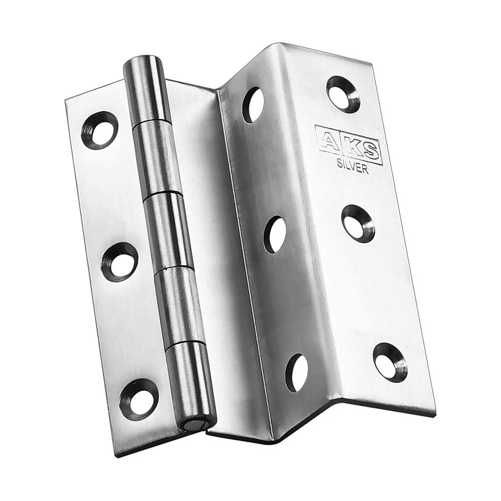 Aks Stainless Steel L Hinges Sain Finish - Application: Main Door